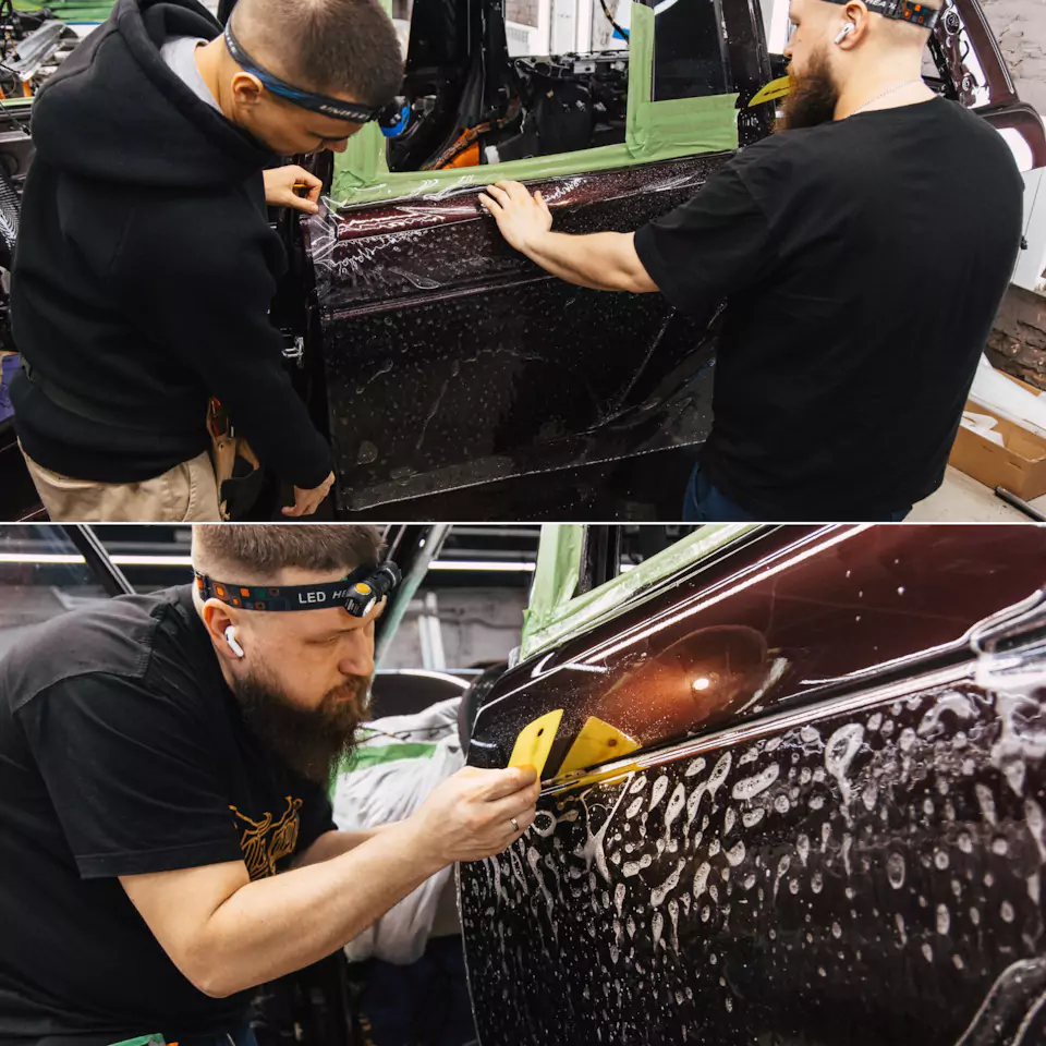 Комплексное восстановление Range Rover Autobiography Ultimate Edition! Кузовной ремонт и покраска, оклейка полиуретаном, шумоизоляция и акустика, выхлоп, детейлинг, пошив руля, крепления для планшетов